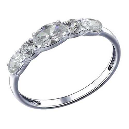Кольцо женское SOKOLOV из серебра с фианитами 94011484 р.15.5 в Swatch
