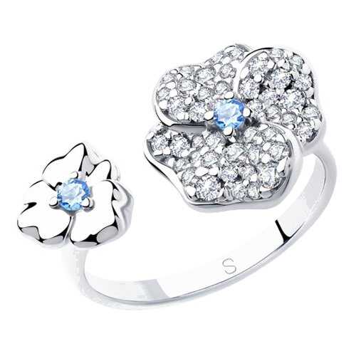 Кольцо женское SOKOLOV из серебра с фианитами 94012991 р.18 в Swatch