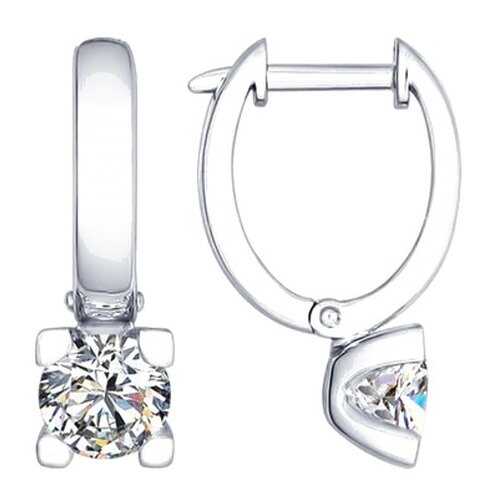 Серьги SOKOLOV из серебра со Swarovski Zirconia 89020048 в Swatch