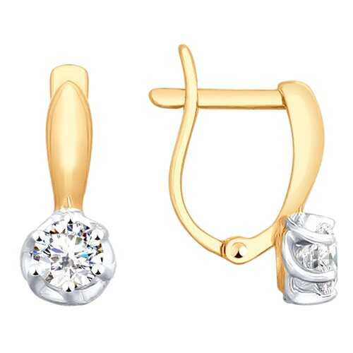 Серьги SOKOLOV из золота со Swarovski Zirconia 81020362 в Swatch